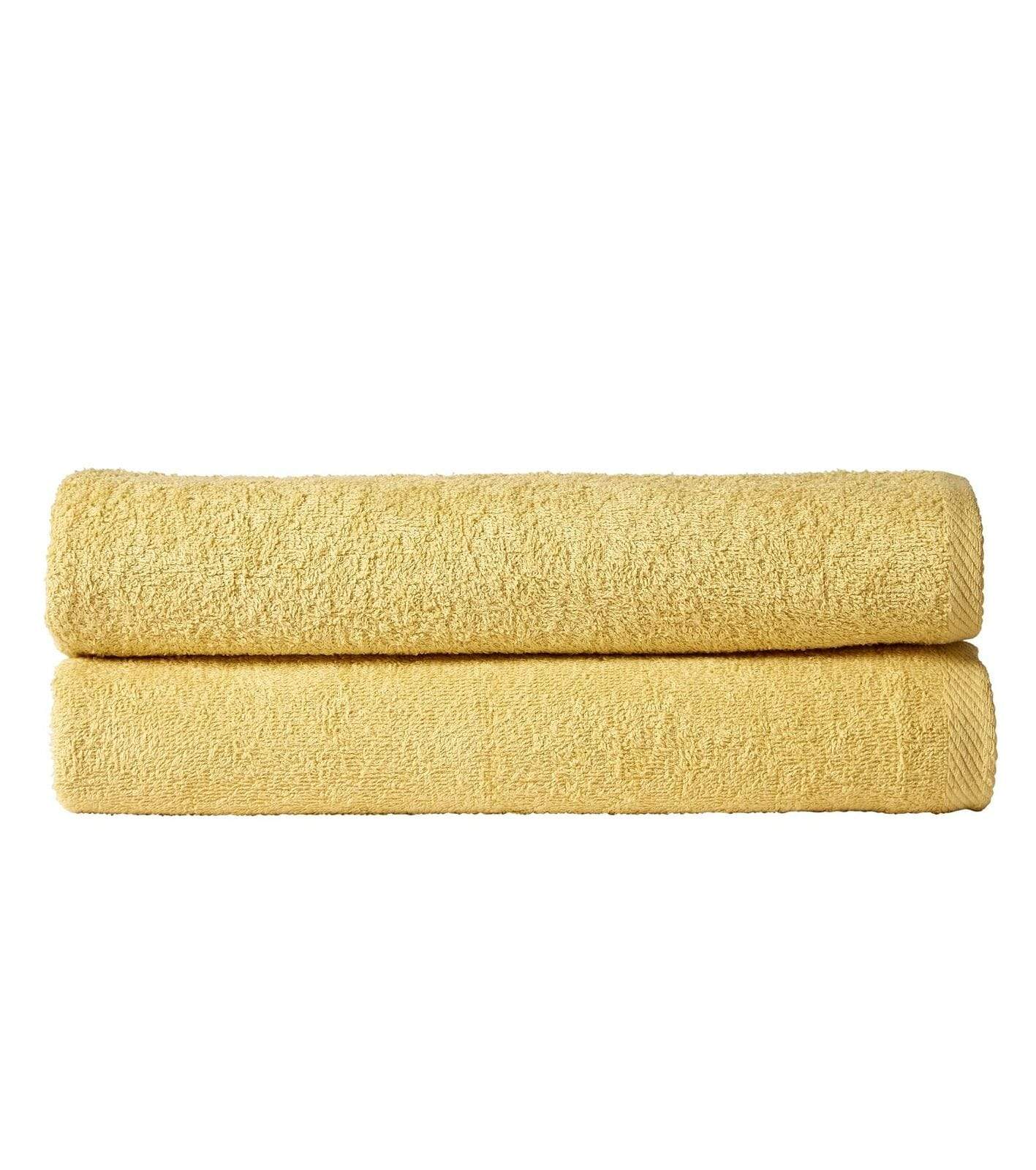 Pack of 2 Large Quick-Drying Lightweight Easycare Indus Valley Cotton Bath Sheets 80x140 cm for Home Travel Gym Holidays Multiple Colours by OLIVIA ROCCO