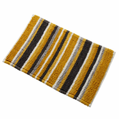 Padstow Super Soft Absorbent Stripe Bathmat 50 x 80 cm Quick-Drying Anti-Slip Durable Bathroom Accessory by OLIVIA ROCCO