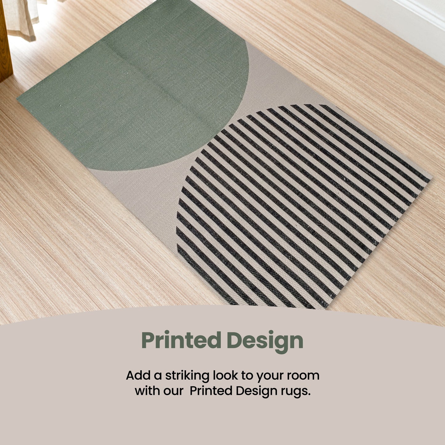 Printed Rug Amphi Design Modern Non-Slip Soft Durable Floor Rug for Living Room Bedroom Office by OLIVIA ROCCO