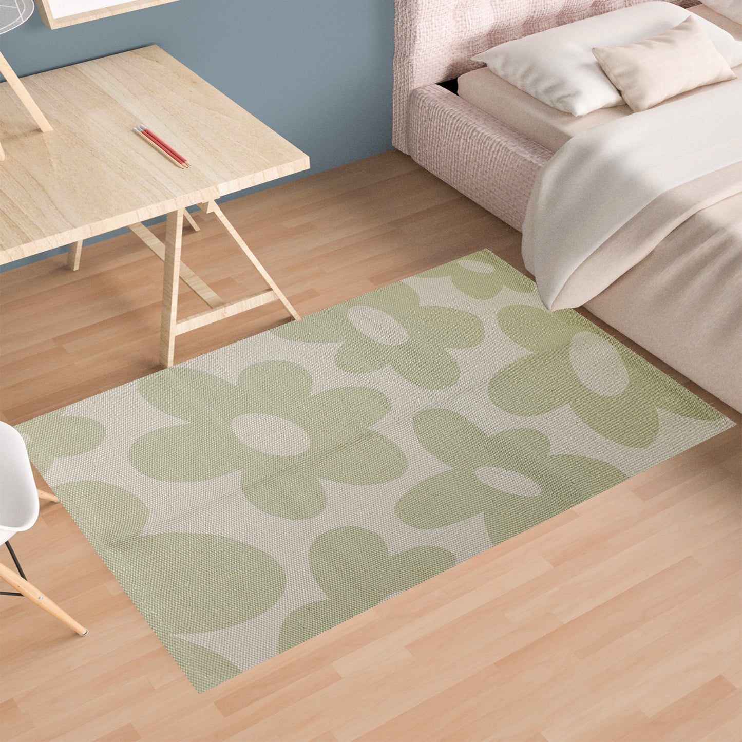Printed Rug Jardin Design Modern Non-Slip Soft Durable Floor Rug for Living Room Bedroom Office by OLIVIA ROCCO