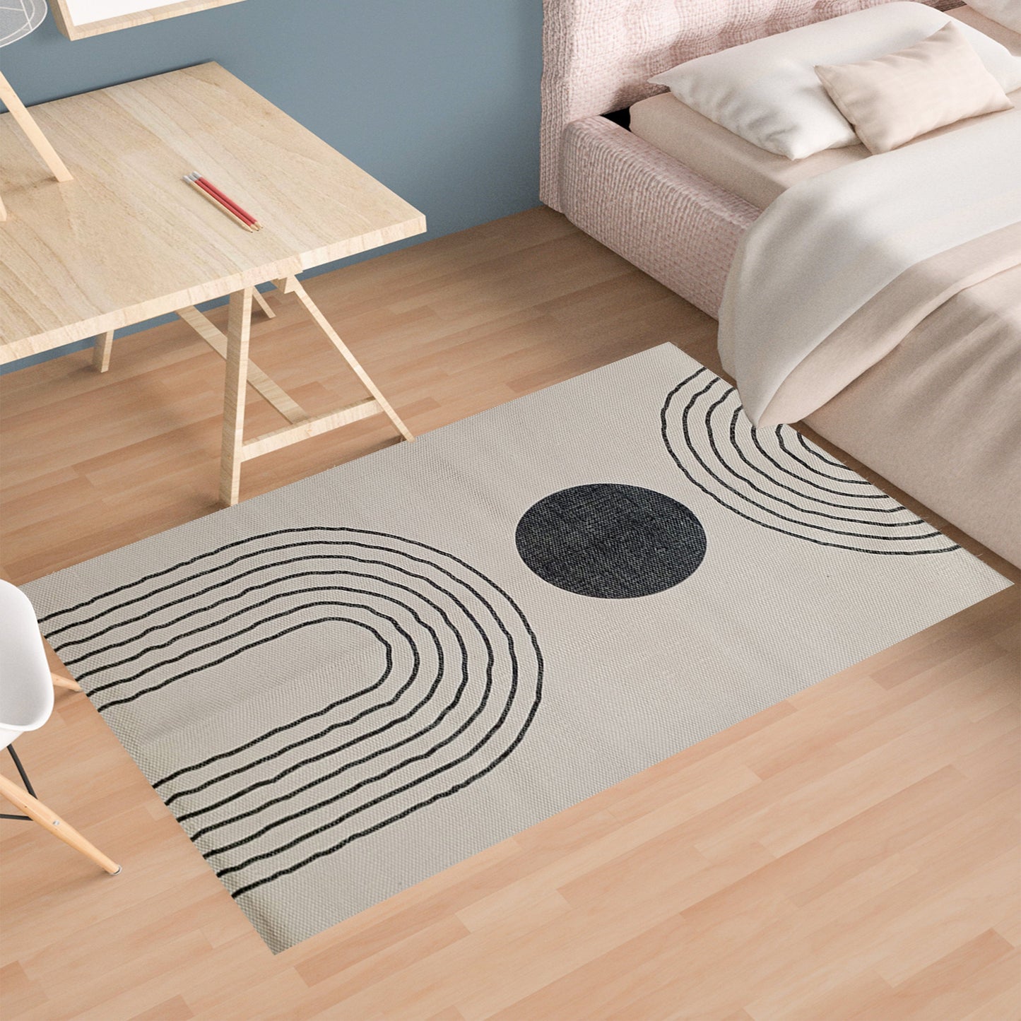 Printed Rug Tuscany Design Modern Non-Slip Soft Durable Floor Rug for Living Room Bedroom Office by OLIVIA ROCCO