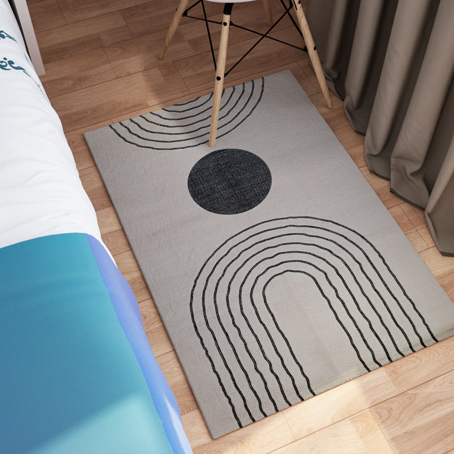 Printed Rug Tuscany Design Modern Non-Slip Soft Durable Floor Rug for Living Room Bedroom Office by OLIVIA ROCCO