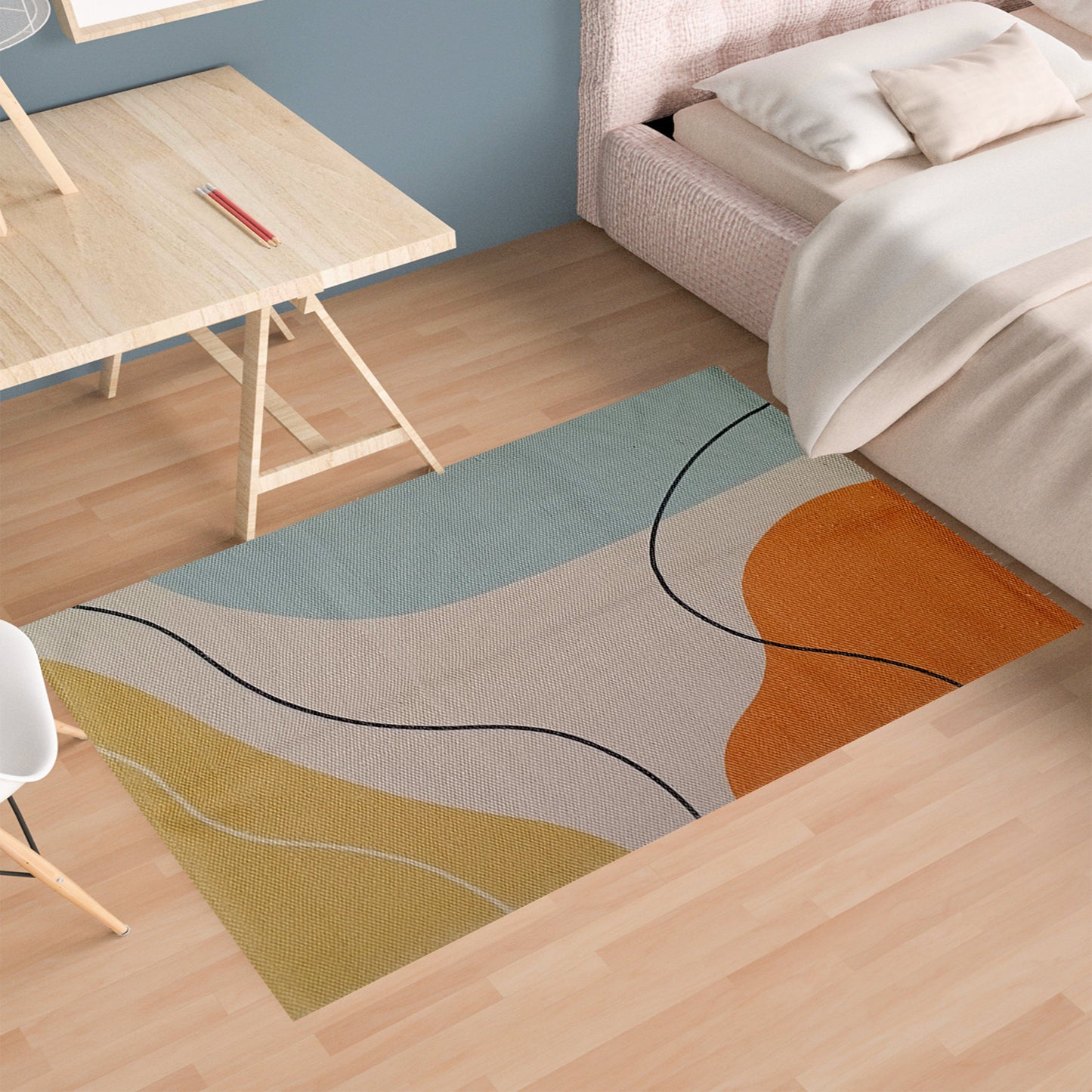 Printed Rug Venus Design Modern Non-Slip Soft Durable Floor Rug for Living Room Bedroom Office by OLIVIA ROCCO