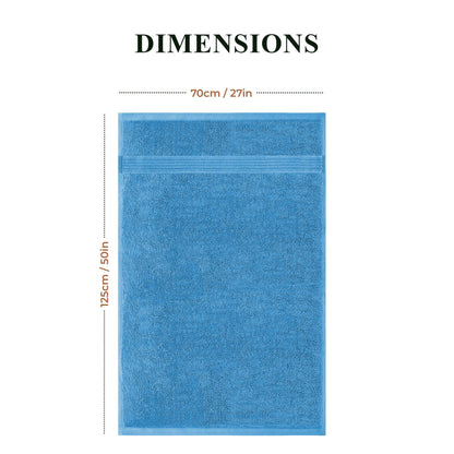 Rhodes Towel Aqua 100% Cotton Hotel Quality Soft Super Absorbent Hand Bath Towels, Sheets & Face Cloths by OLIVIA ROCCO