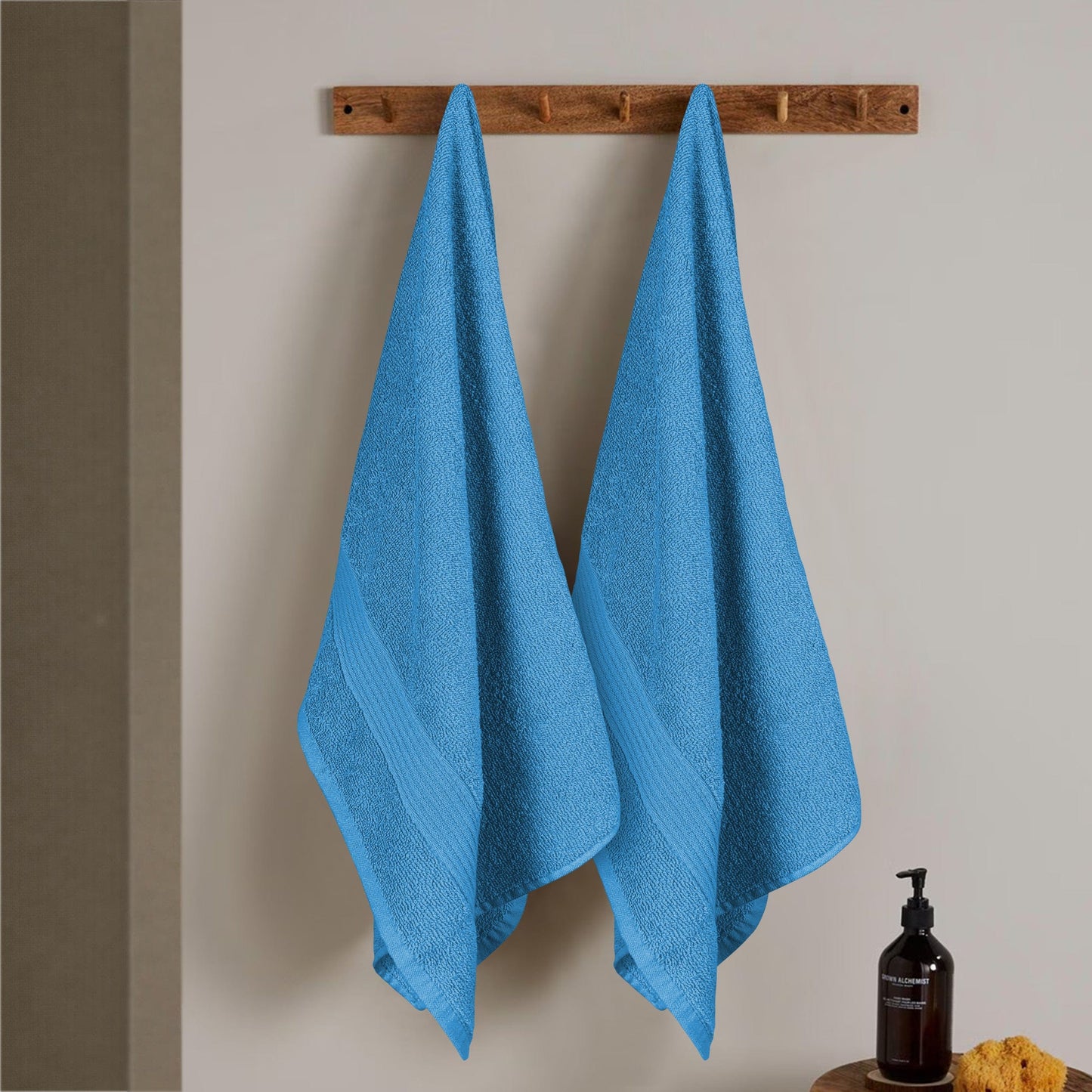 Rhodes Towel Aqua 100% Cotton Hotel Quality Soft Super Absorbent Hand Bath Towels, Sheets & Face Cloths by OLIVIA ROCCO