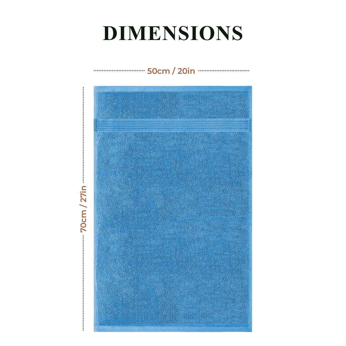 Rhodes Towel Aqua 100% Cotton Hotel Quality Soft Super Absorbent Hand Bath Towels, Sheets & Face Cloths by OLIVIA ROCCO