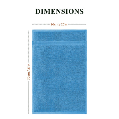 Rhodes Towel Aqua 100% Cotton Hotel Quality Soft Super Absorbent Hand Bath Towels, Sheets & Face Cloths by OLIVIA ROCCO