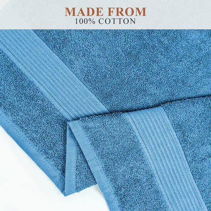Rhodes Towel Aqua 100% Cotton Hotel Quality Soft Super Absorbent Hand Bath Towels, Sheets & Face Cloths by OLIVIA ROCCO