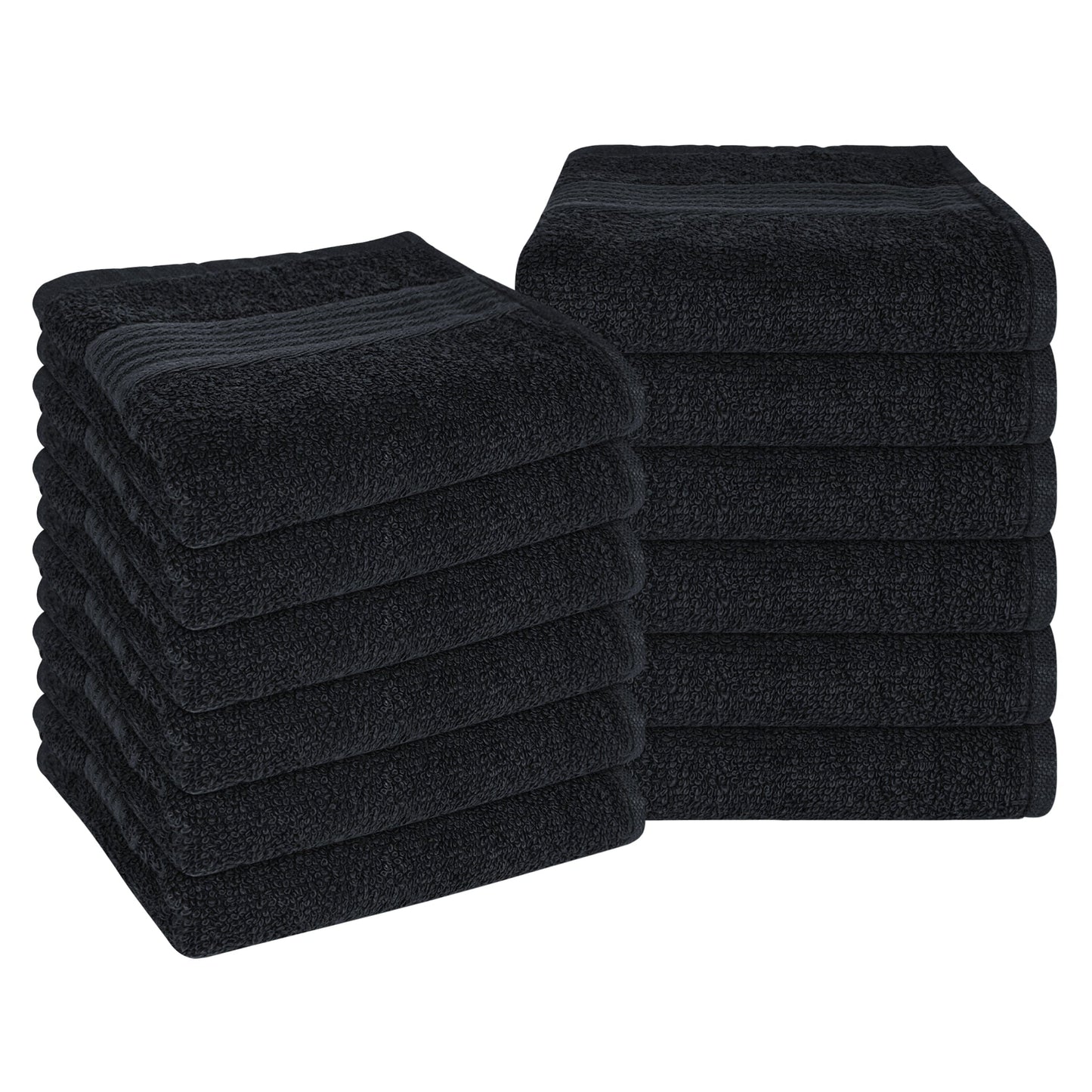 Rhodes Towel Black 100% Cotton Hotel Quality Soft Super Absorbent Hand Bath Towels, Sheets & Face Cloths by OLIVIA ROCCO