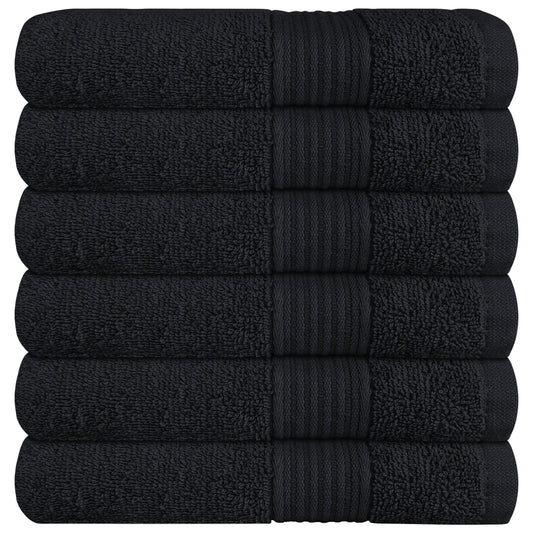 Rhodes Towel Black 100% Cotton Hotel Quality Soft Super Absorbent Hand Bath Towels, Sheets & Face Cloths by OLIVIA ROCCO