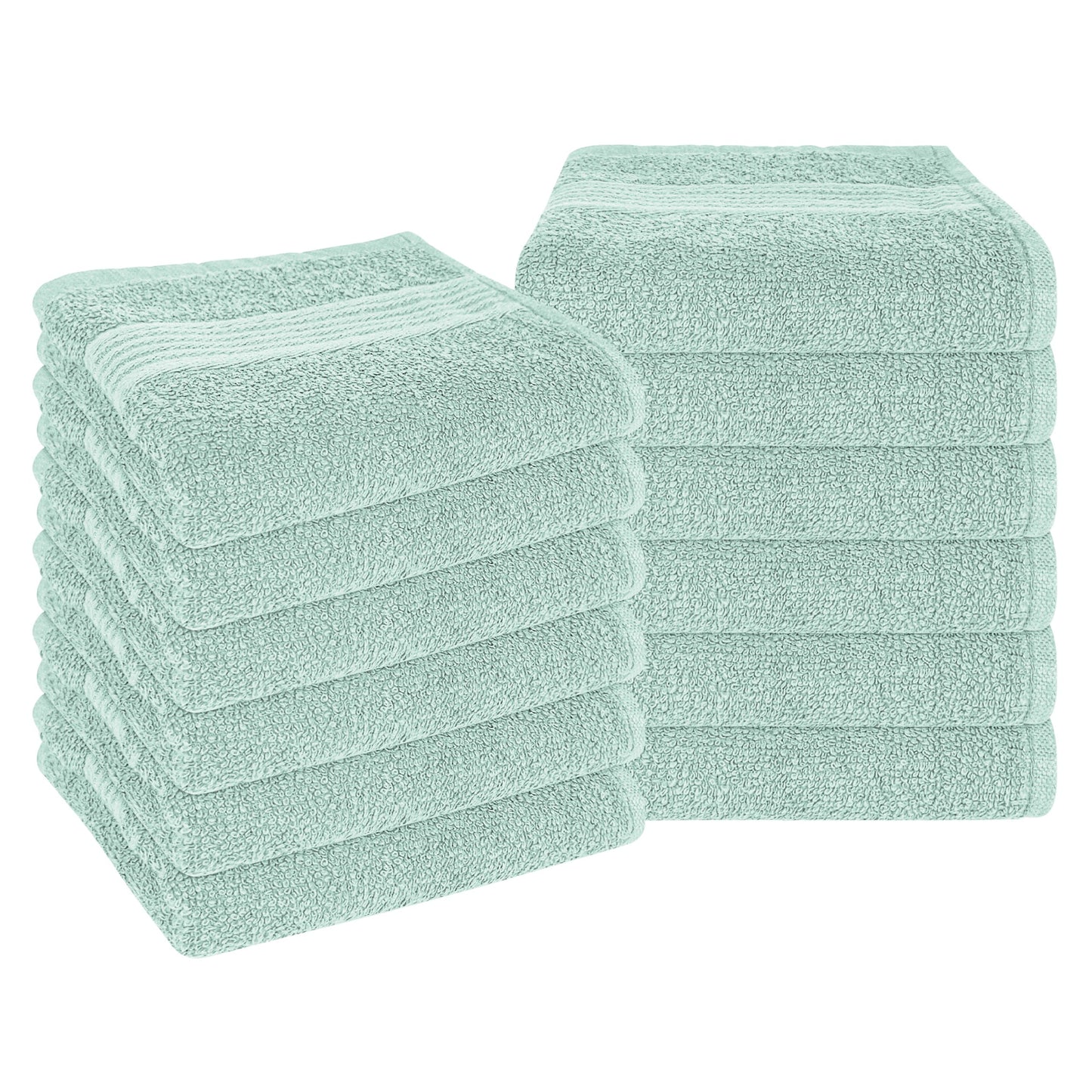 Rhodes Towel Seafoam 100% Cotton Hotel Quality Soft Super Absorbent Hand Bath Towels, Sheets & Face Cloths by OLIVIA ROCCO