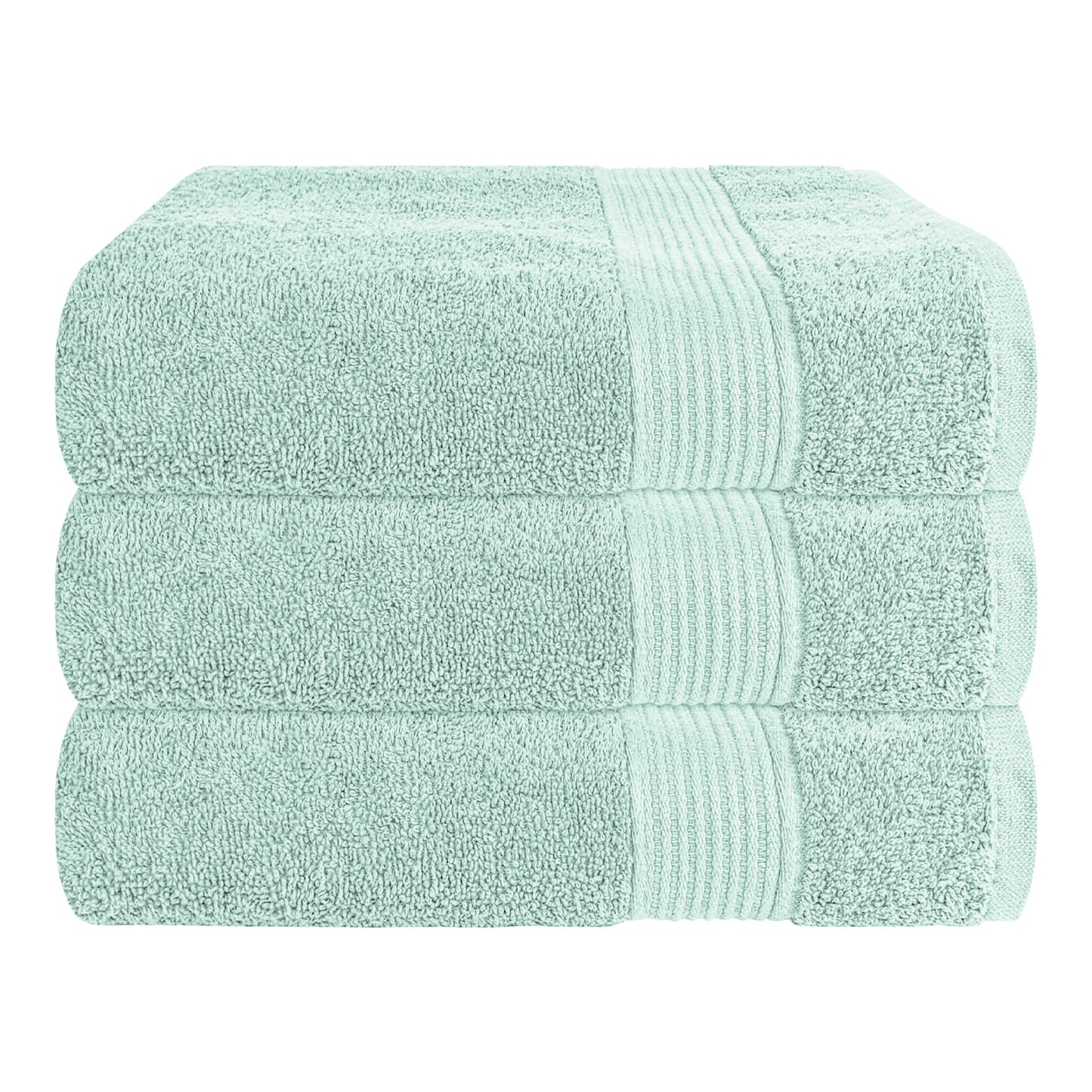 Rhodes Towel Seafoam 100% Cotton Hotel Quality Soft Super Absorbent Hand Bath Towels, Sheets & Face Cloths by OLIVIA ROCCO