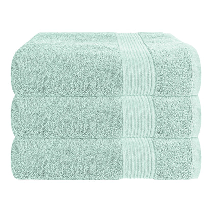 Rhodes Towel Seafoam 100% Cotton Hotel Quality Soft Super Absorbent Hand Bath Towels, Sheets & Face Cloths by OLIVIA ROCCO