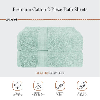 Rhodes Towel Seafoam 100% Cotton Hotel Quality Soft Super Absorbent Hand Bath Towels, Sheets & Face Cloths by OLIVIA ROCCO