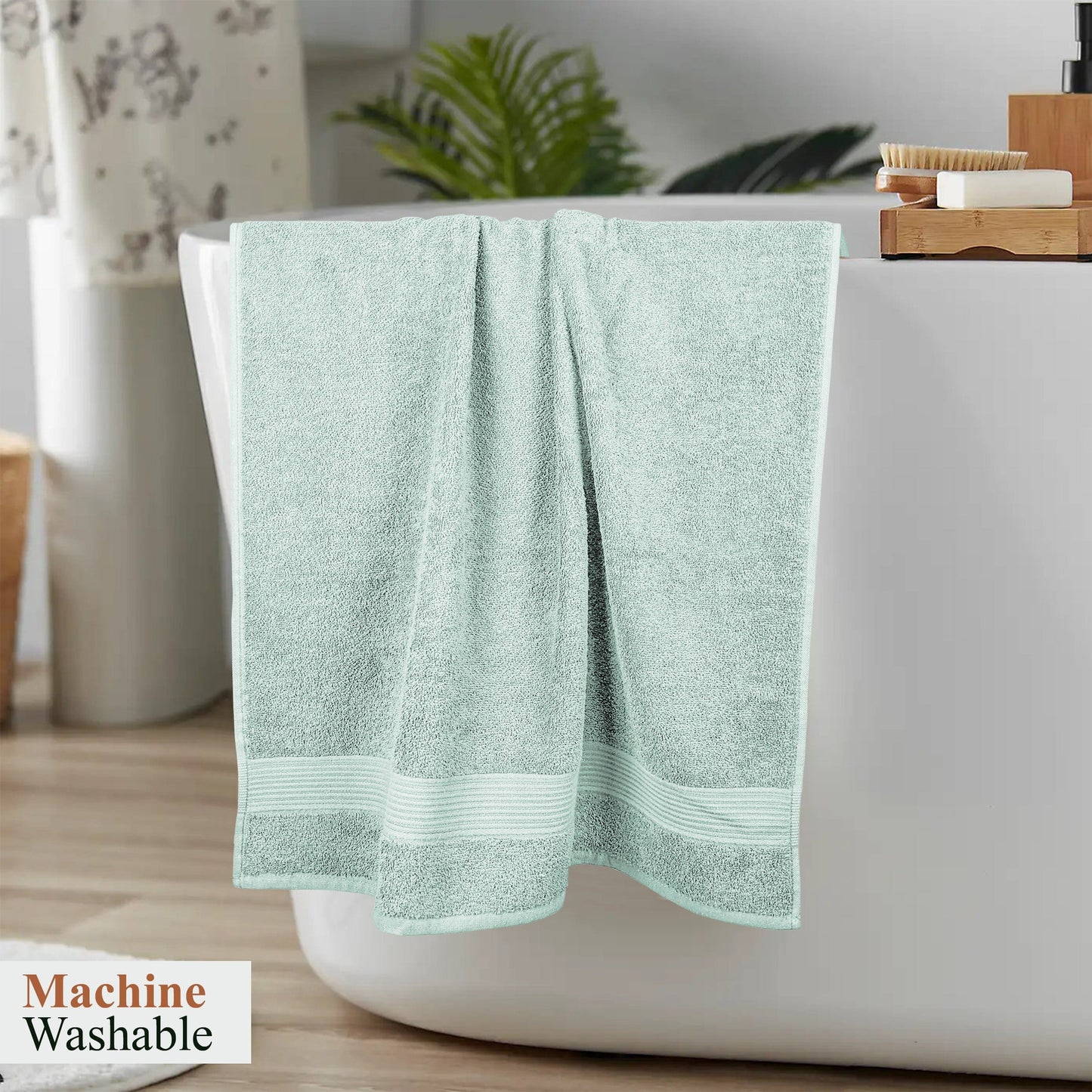 Rhodes Towel Seafoam 100% Cotton Hotel Quality Soft Super Absorbent Hand Bath Towels, Sheets & Face Cloths by OLIVIA ROCCO