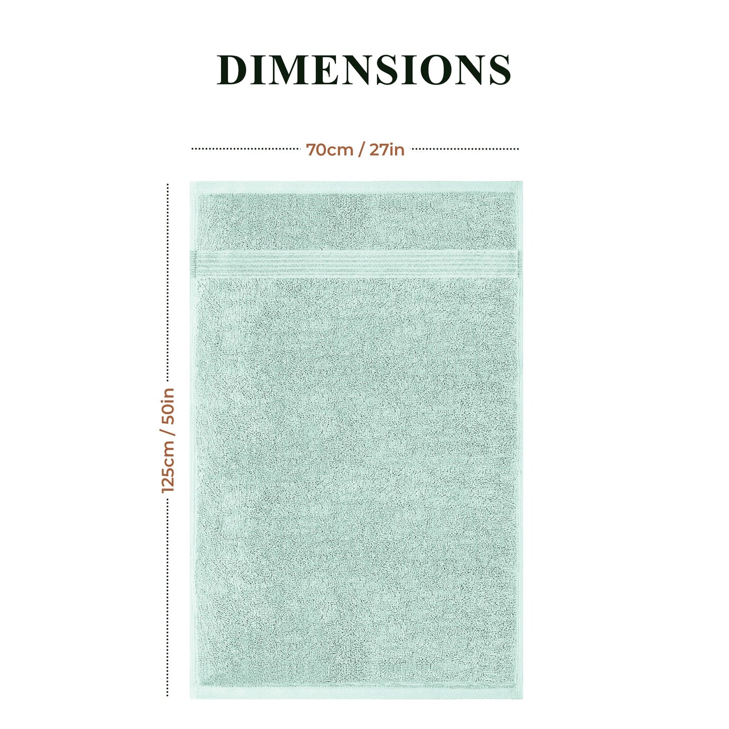 Rhodes Towel Seafoam 100% Cotton Hotel Quality Soft Super Absorbent Hand Bath Towels, Sheets & Face Cloths by OLIVIA ROCCO