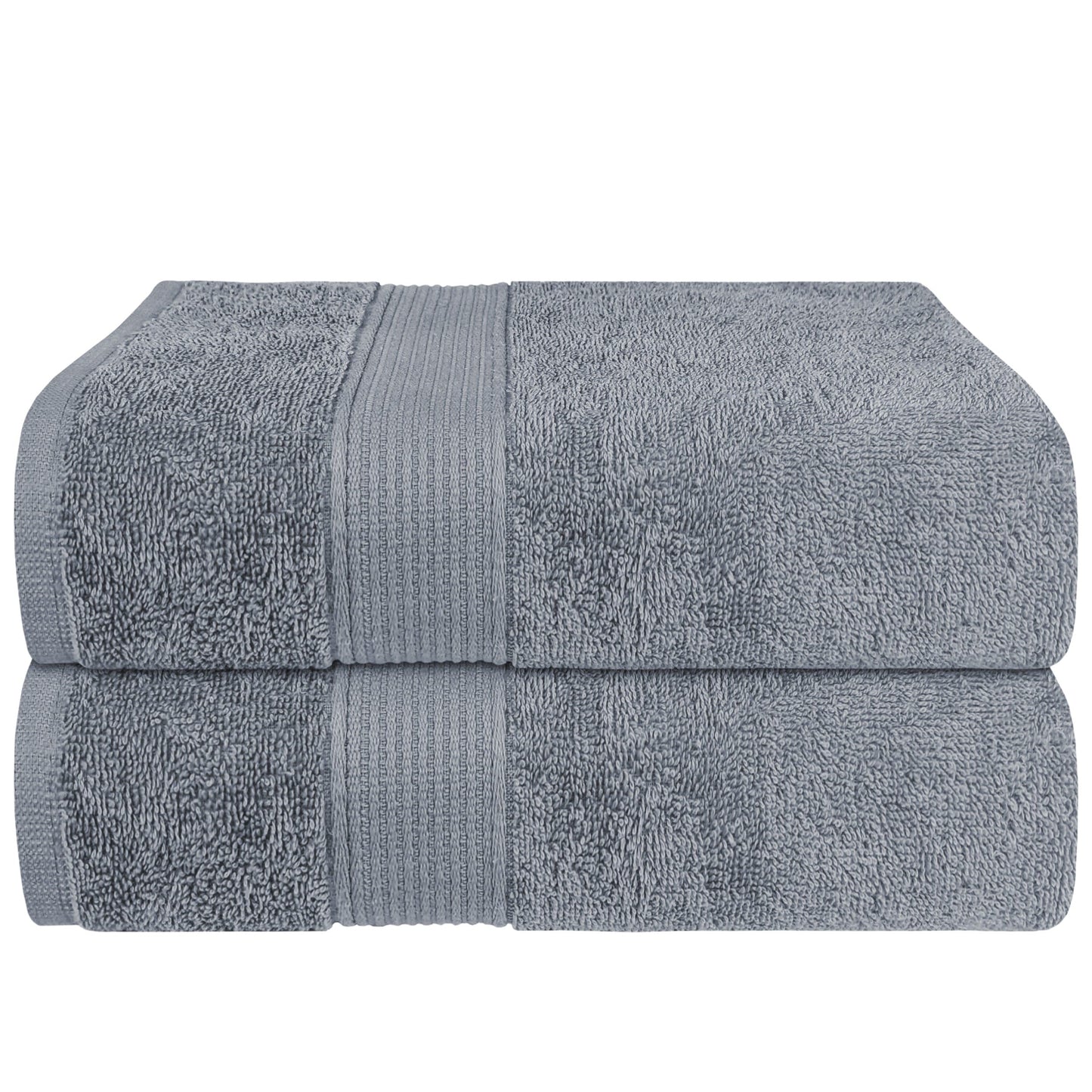 Rhodes Towel Silver 100% Cotton Hotel Quality Soft Super Absorbent Hand Bath Towels, Sheets & Face Cloths by OLIVIA ROCCO