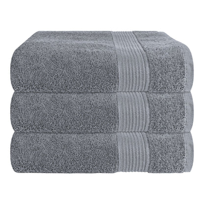 Rhodes Towel Silver 100% Cotton Hotel Quality Soft Super Absorbent Hand Bath Towels, Sheets & Face Cloths by OLIVIA ROCCO