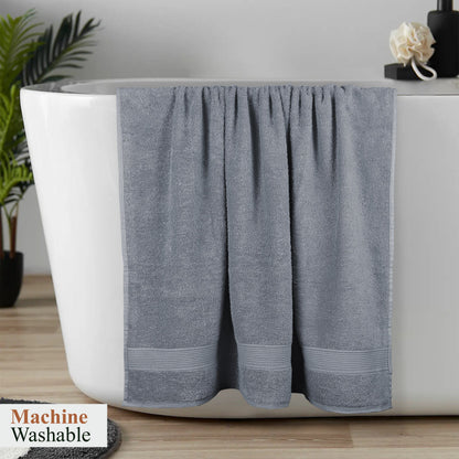 Rhodes Towel Silver 100% Cotton Hotel Quality Soft Super Absorbent Hand Bath Towels, Sheets & Face Cloths by OLIVIA ROCCO