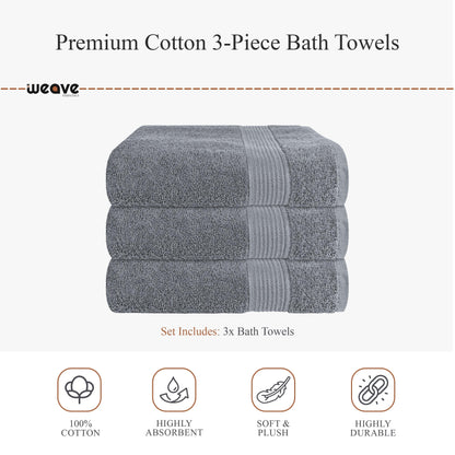 Rhodes Towel Silver 100% Cotton Hotel Quality Soft Super Absorbent Hand Bath Towels, Sheets & Face Cloths by OLIVIA ROCCO