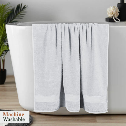 Rhodes Towel White 100% Cotton Hotel Quality Soft Super Absorbent Hand Bath Towels, Sheets & Face Cloths by OLIVIA ROCCO