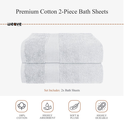 Rhodes Towel White 100% Cotton Hotel Quality Soft Super Absorbent Hand Bath Towels, Sheets & Face Cloths by OLIVIA ROCCO