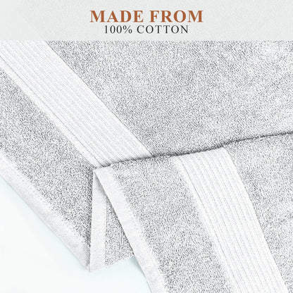 Rhodes Towel White 100% Cotton Hotel Quality Soft Super Absorbent Hand Bath Towels, Sheets & Face Cloths by OLIVIA ROCCO