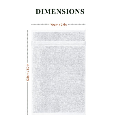 Rhodes Towel White 100% Cotton Hotel Quality Soft Super Absorbent Hand Bath Towels, Sheets & Face Cloths by OLIVIA ROCCO