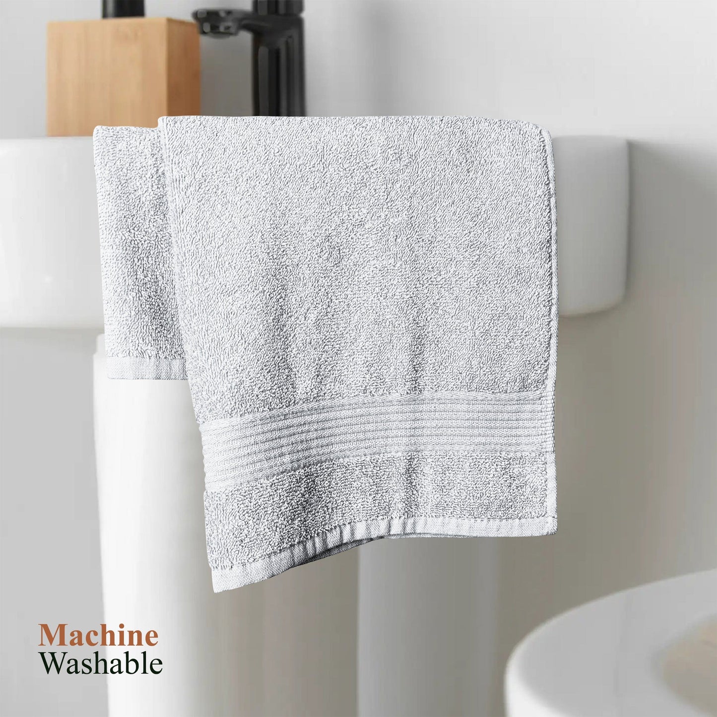 Rhodes Towel White 100% Cotton Hotel Quality Soft Super Absorbent Hand Bath Towels, Sheets & Face Cloths by OLIVIA ROCCO