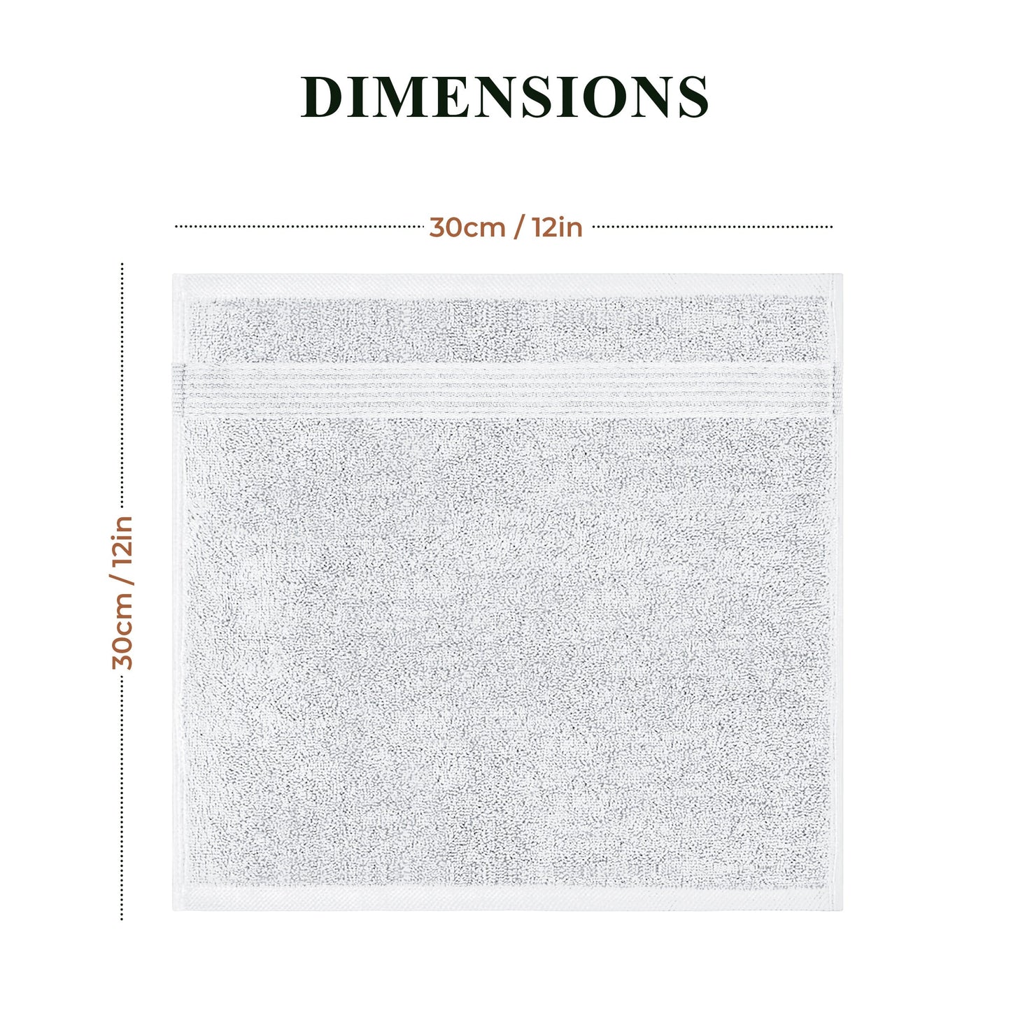 Rhodes Towel White 100% Cotton Hotel Quality Soft Super Absorbent Hand Bath Towels, Sheets & Face Cloths by OLIVIA ROCCO