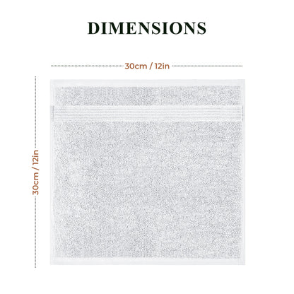 Rhodes Towel White 100% Cotton Hotel Quality Soft Super Absorbent Hand Bath Towels, Sheets & Face Cloths by OLIVIA ROCCO