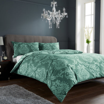 Royal Damask Luxury Super Soft Cotton Rich Duvet Set Easycare Comfortable Bedding Includes Duvet Cover & Pillowcases in Single Double King Sizes by OLIVIA ROCCO