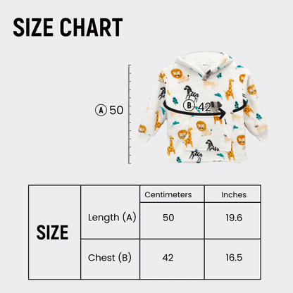 Safari & Sloth Infant Hooded Blanket with Pocket for Toddlers Ages 0-2 Warm Unisex Loungewear by Daisy Dreamer