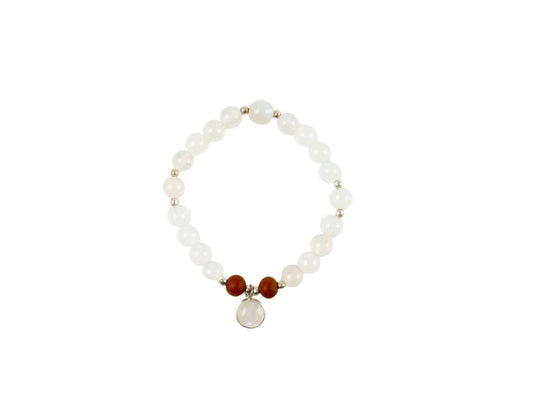 Selene Moonstone Mala Bracelet
