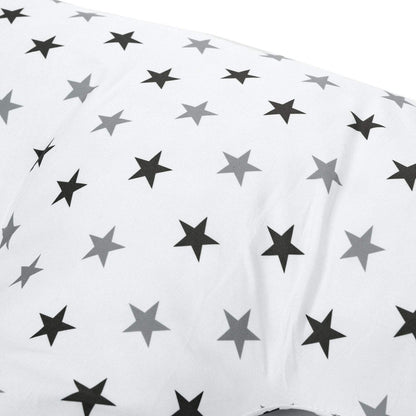 Twin Pregnancy Nursing Pillow - Silver Stars