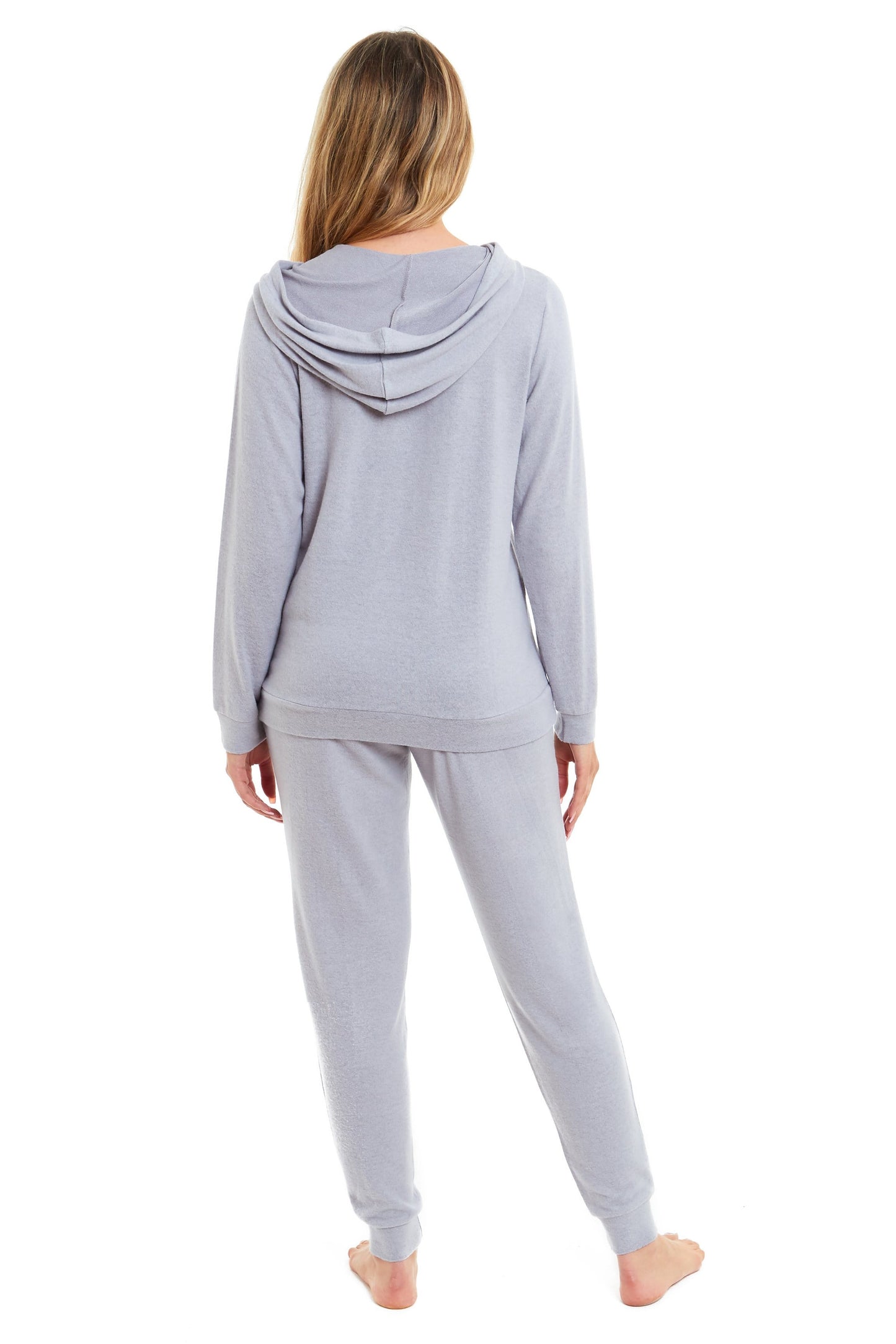 Women's Super Cosy Hooded Pyjama Set Soft Brushed Polyester Viscose Loungewear Warm and Elegant Nightwear Various Colours UK Sizes 8-22 by Daisy Dreamer