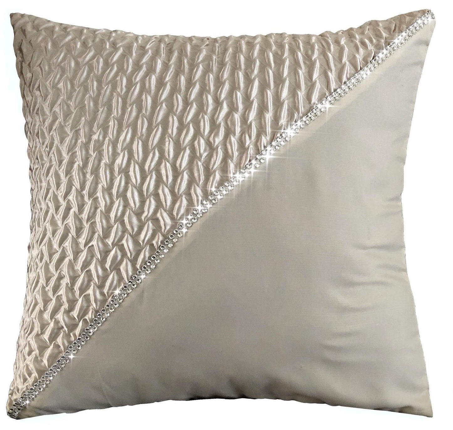 Zenia Luxurious Duvet Cover Set with Quilted Trim and Diamante Detailing  Available in Single Double Kingb and Super King Sizes by OLIVIA ROCCO